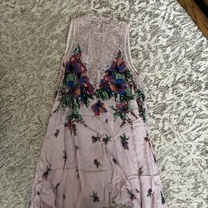 Free People Floral Lace Sleeveless Top